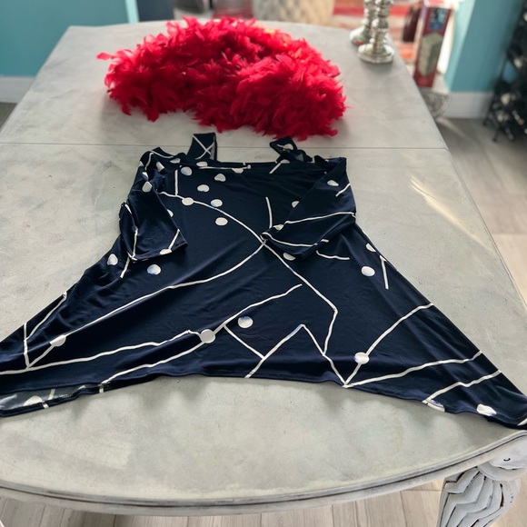 Clara Sun Woo Tunic Wrinkle Proof Pre-loved Navy Blue S - Picture 3 of 4